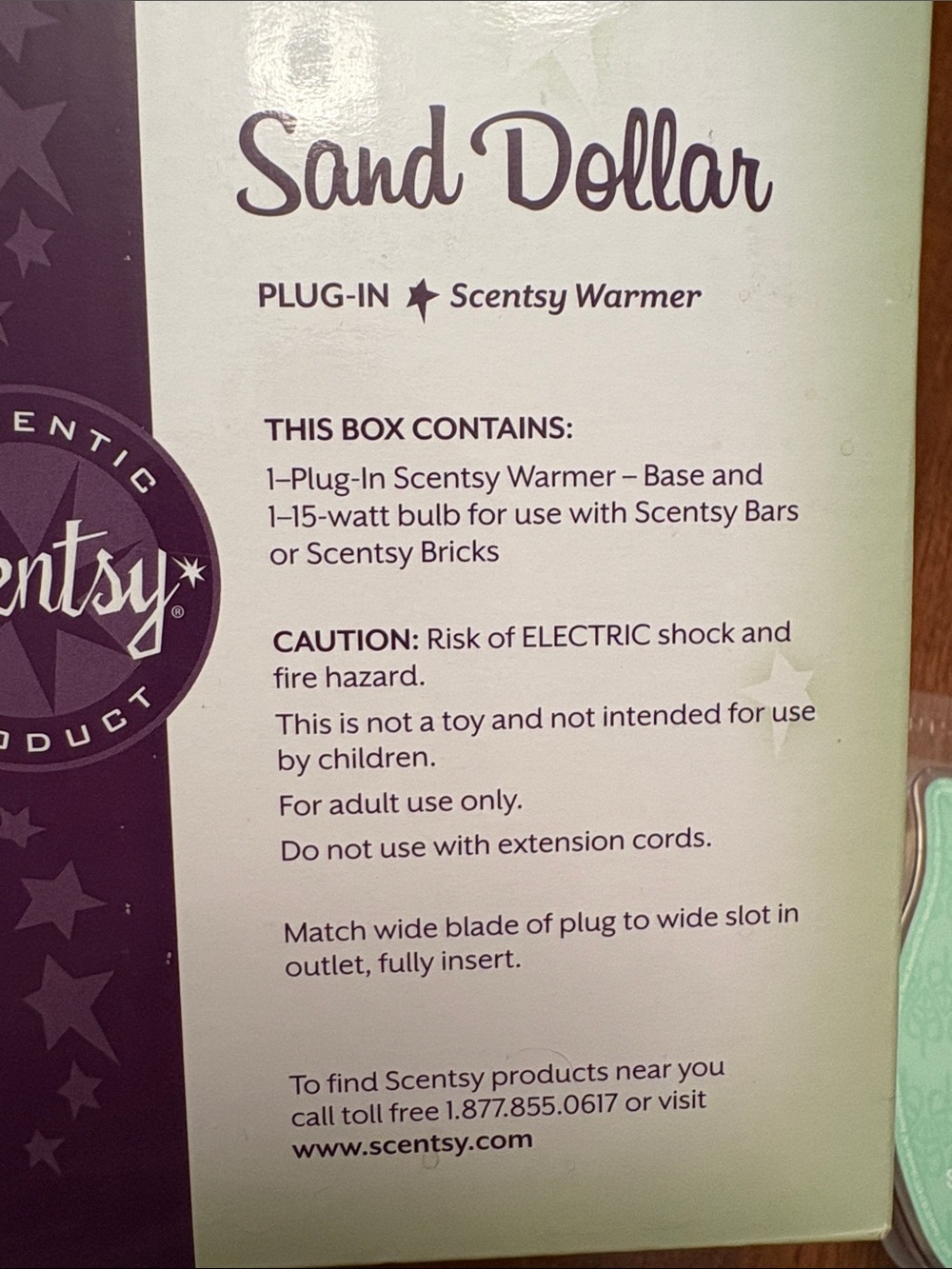 Sale today Scentsy Sand Dollar Plug-In Warmer with “just Breathe” Scentsy bar - Picture 8 of 9